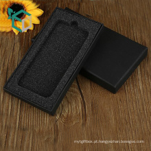 caixa de telefone celular caixa pacote de varejo de papelão preto